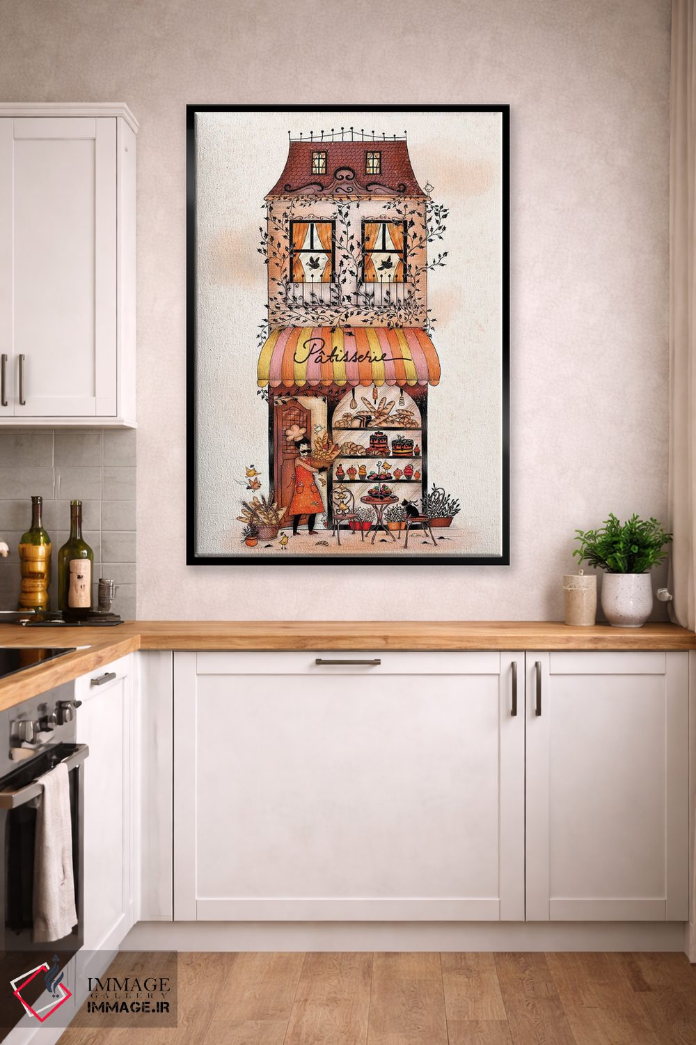 تابلو دکوراتیو رنگ قنادی اثر مادالینا تنتارئانو - D3B