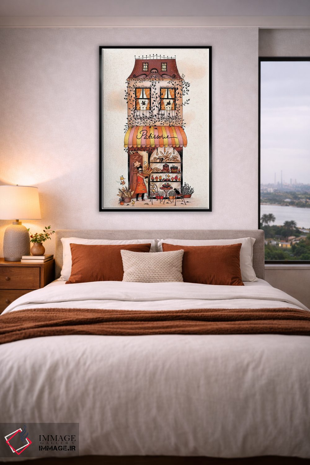 تابلو دکوراتیو رنگ قنادی اثر مادالینا تنتارئانو - D4B