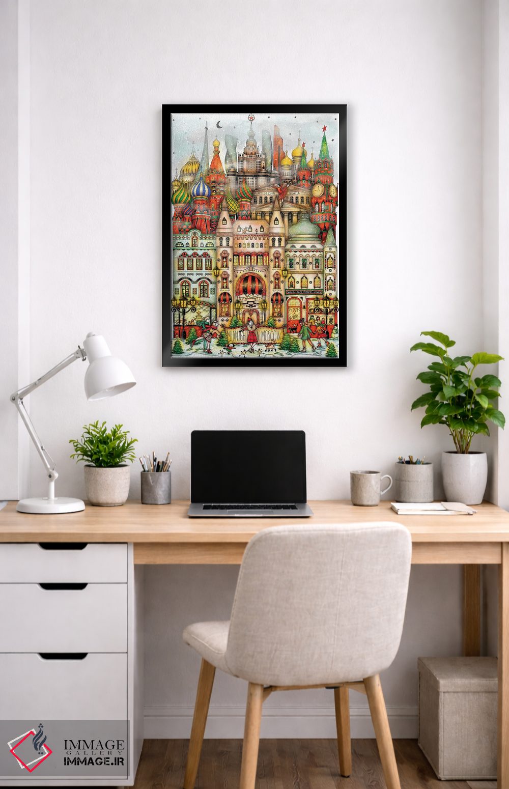 تابلو دکوراتیو نیمه شب در مسکو اثر مادالینا تنتارئانو - D6B