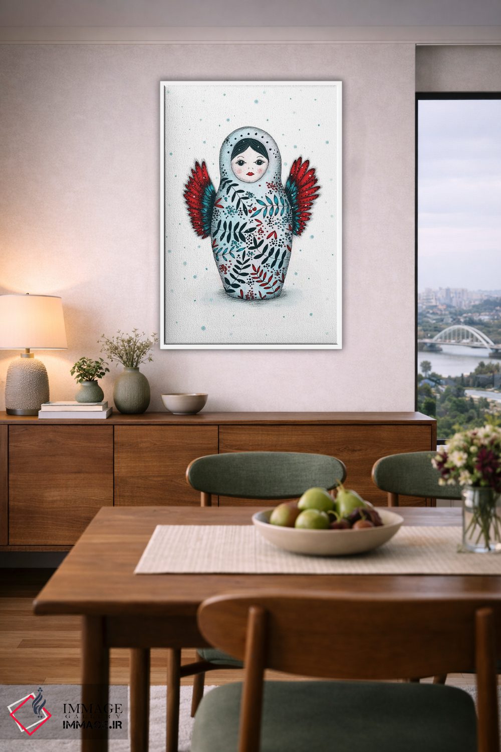 تابلو دکوراتیو ماتریوشکا اثر مادالینا تنتارئانو - D6W