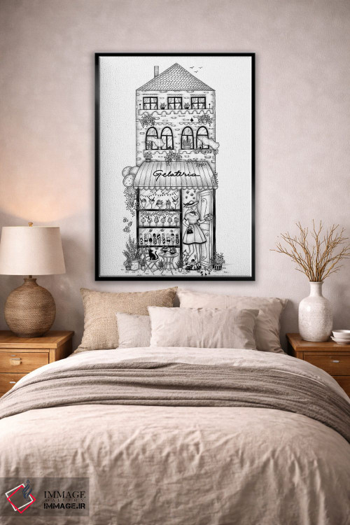 تابلو دکوراتیو بستنی فروشی اثر مادالینا تنتارئانو - D1B