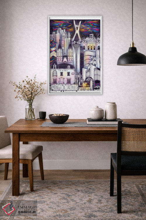 تابلو دکوراتیو نیمه شب در سائو پائولو اثر مادالینا تنتارئانو - D2W