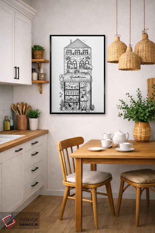 تابلو دکوراتیو بستنی فروشی اثر مادالینا تنتارئانو - D6B