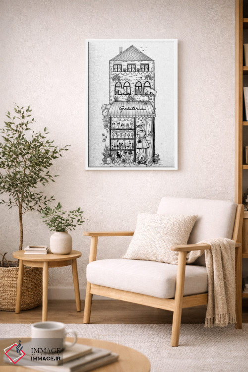 تابلو دکوراتیو بستنی فروشی اثر مادالینا تنتارئانو - D5W