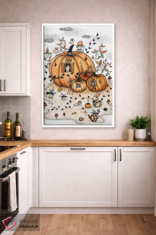 تابلو دکوراتیو خانه های کدو تنبل اثر مادالینا تنتارئانو - D5W