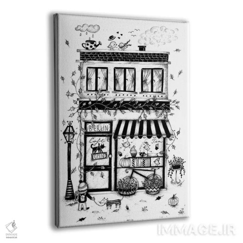 تابلو دکوراتیو کافه برلین اثر مادالینا تنتارئانو - نمای پرسپکتیو محصول