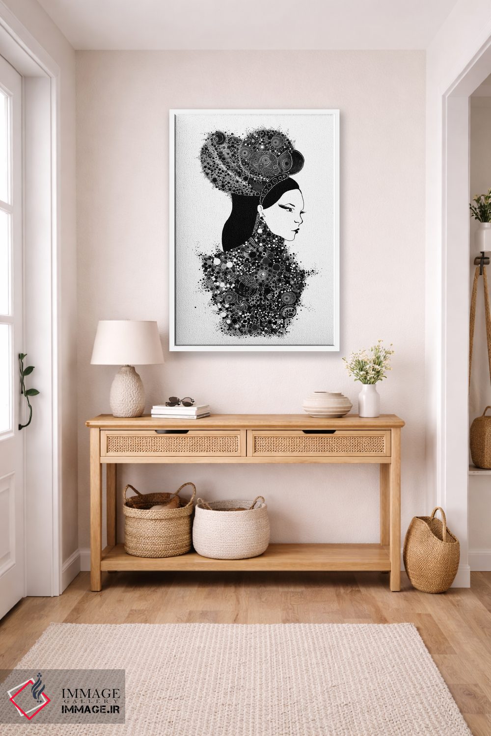 تابلو دکوراتیو او یک بانو است اثر مادالینا تنتارئانو - D4W