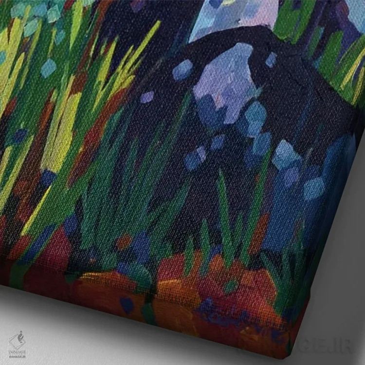 تابلو دکوراتیو اجتماع اثر ملیسا رید-دیواین - نمای نزدیک بافت بوم