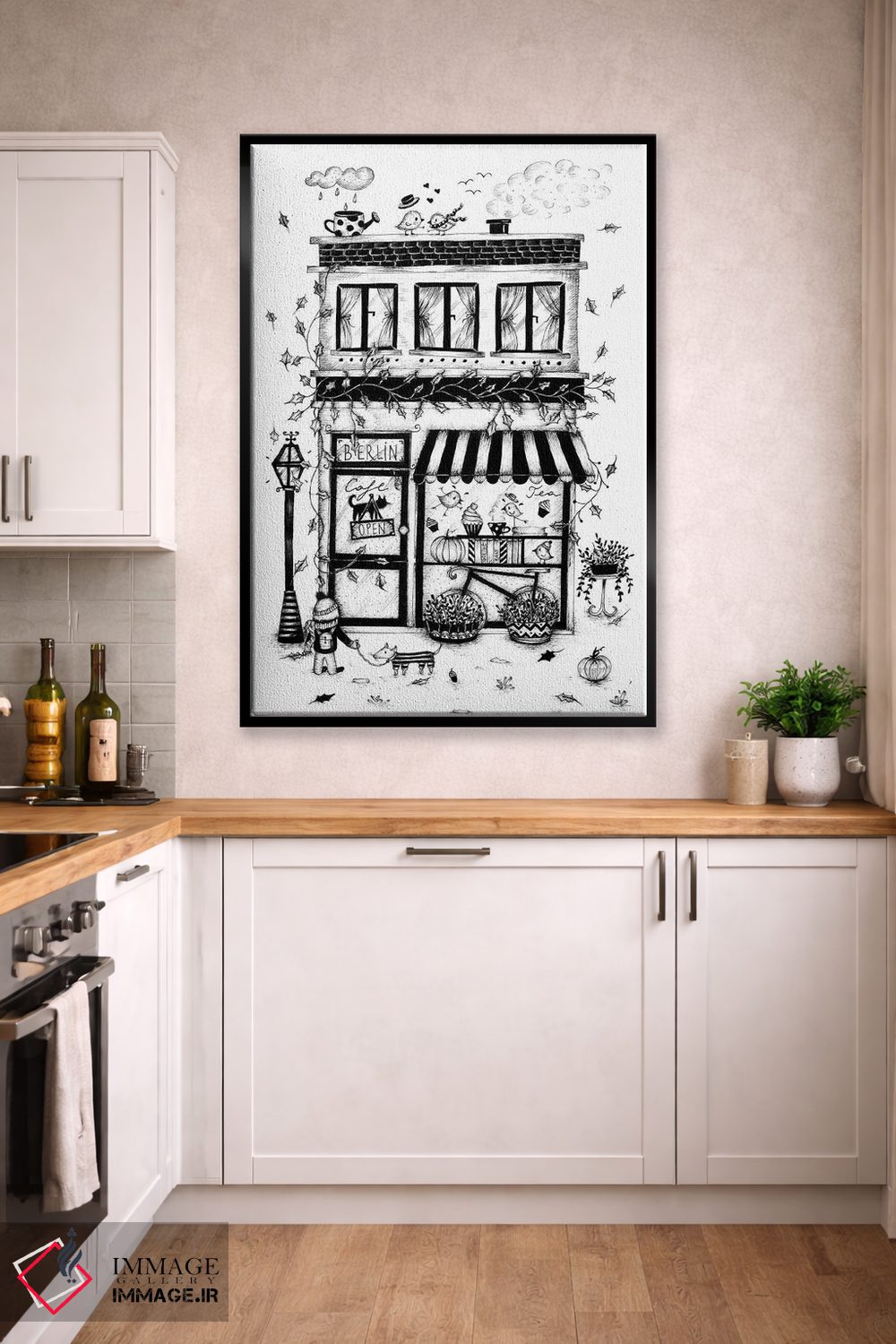تابلو دکوراتیو کافه برلین اثر مادالینا تنتارئانو - D2B