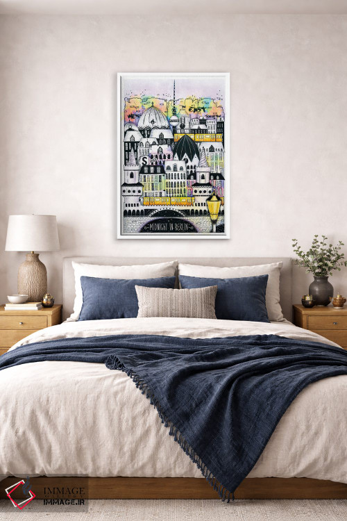 تابلو دکوراتیو نیمه شب در برلین اثر مادالینا تنتارئانو - D5W