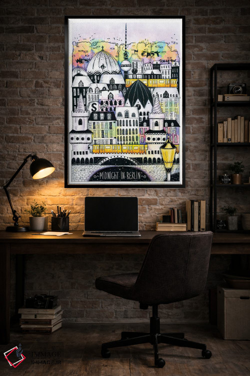 تابلو دکوراتیو نیمه شب در برلین اثر مادالینا تنتارئانو - D4B