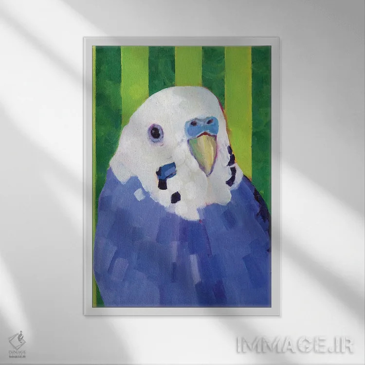 تابلو دکوراتیو تونی چاق اثر ملیسا رید-دیواین - نمای قابدار سفید