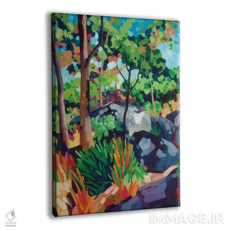 تابلو دکوراتیو لذت در جنگل بی راه اثر ملیسا رید-دیواین - نمای پرسپکتیو محصول