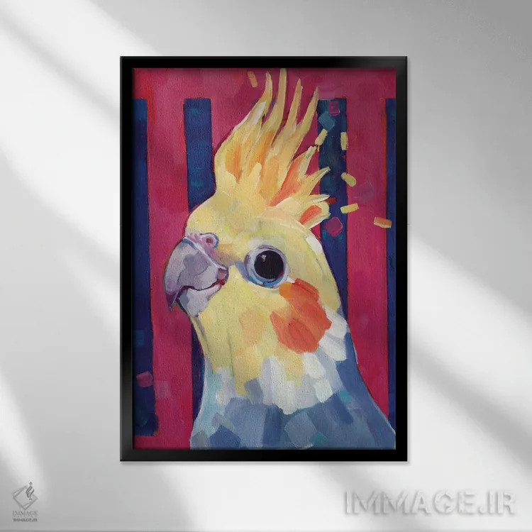 تابلو دکوراتیو زمزمه ها اثر ملیسا رید-دیواین - نمای قابدار مشکی