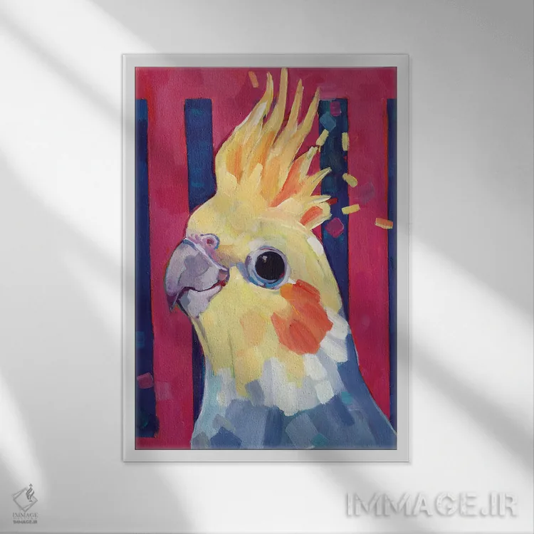 تابلو دکوراتیو زمزمه ها اثر ملیسا رید-دیواین - نمای قابدار سفید