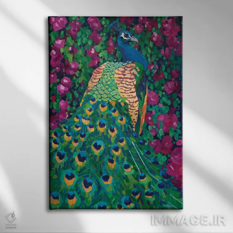 تابلو دکوراتیو باغ ملکه اثر ملیسا رید-دیواین - نمای روبهرو روی دیوار