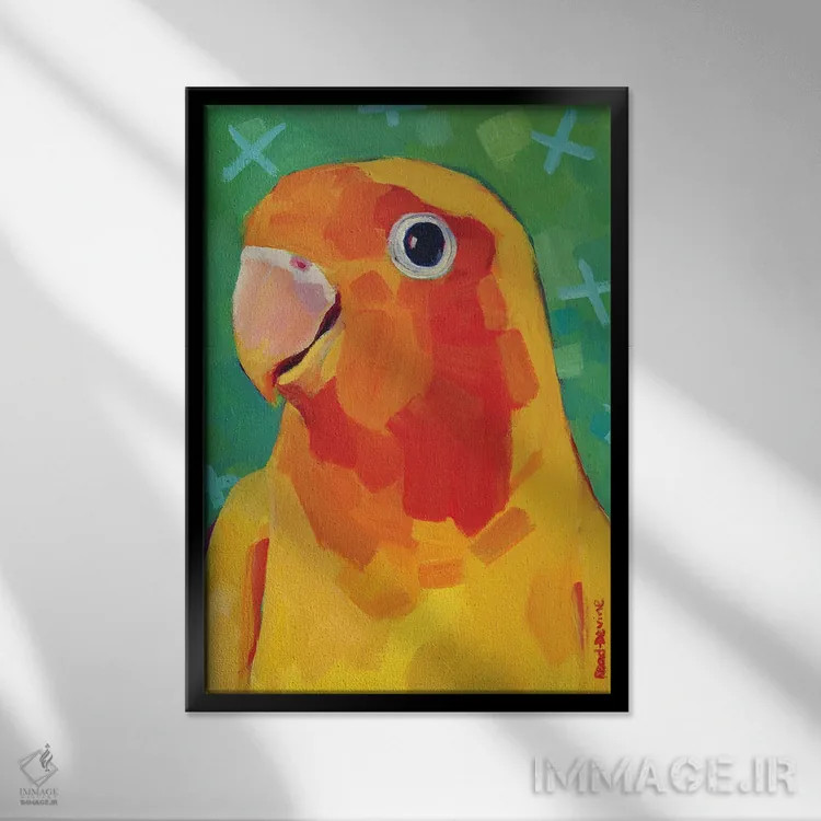 تابلو دکوراتیو بانی اثر ملیسا رید-دیواین - نمای قابدار مشکی