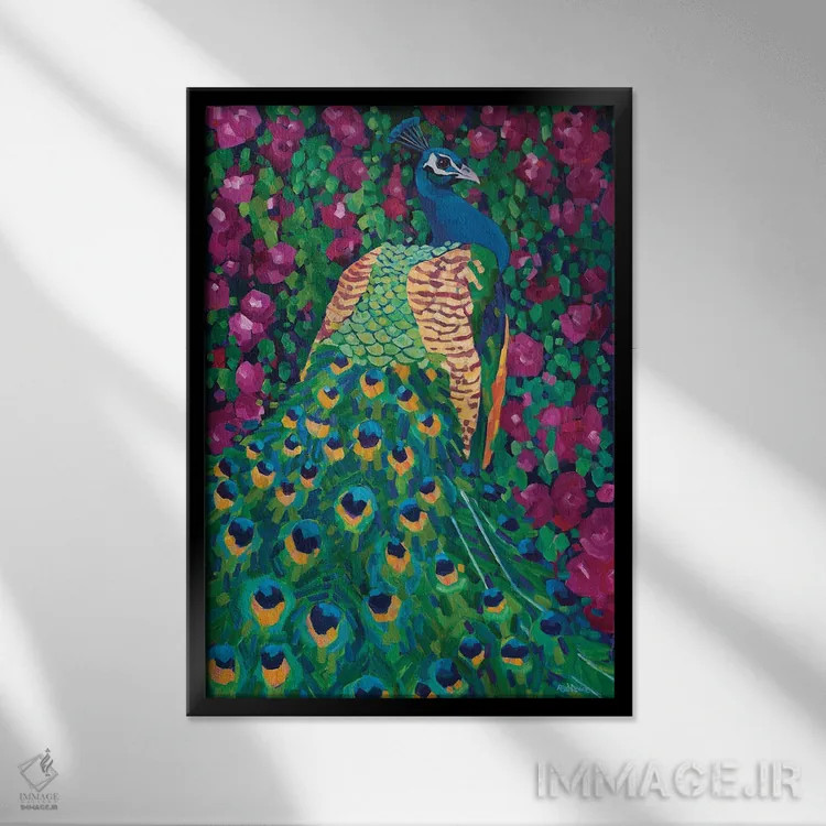 تابلو دکوراتیو باغ ملکه اثر ملیسا رید-دیواین - نمای قابدار مشکی