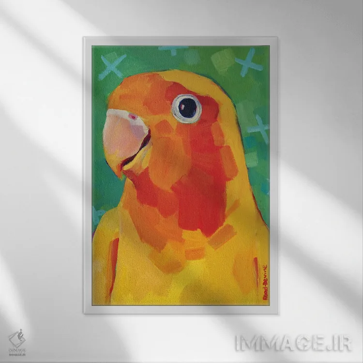 تابلو دکوراتیو بانی اثر ملیسا رید-دیواین - نمای قابدار سفید