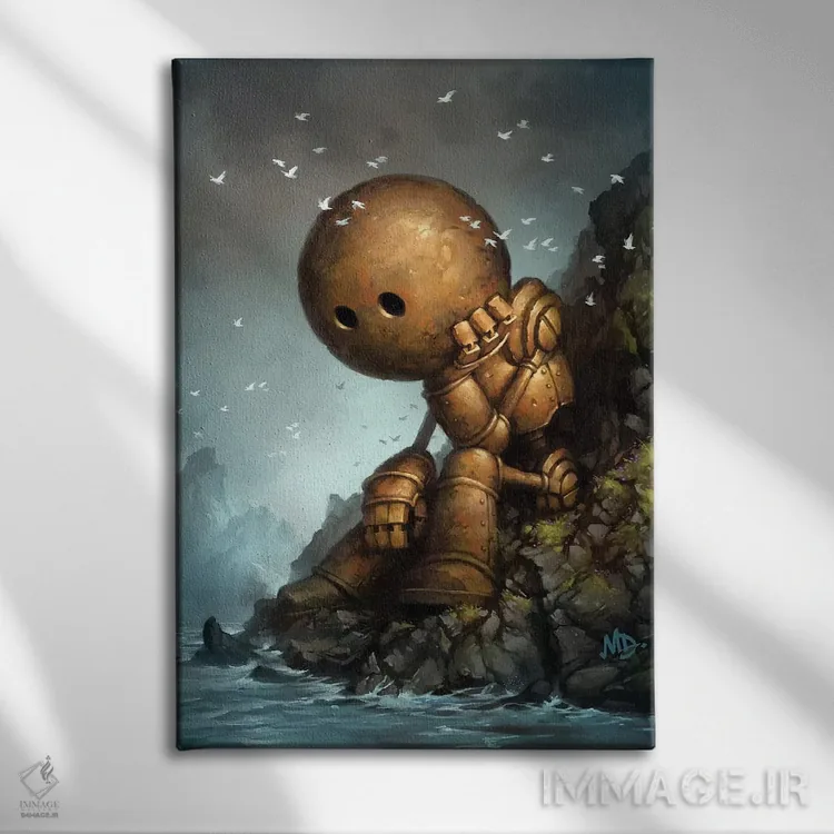 تابلو دکوراتیو درون گرایی اثر مت دیکسون - نمای روبهرو روی دیوار