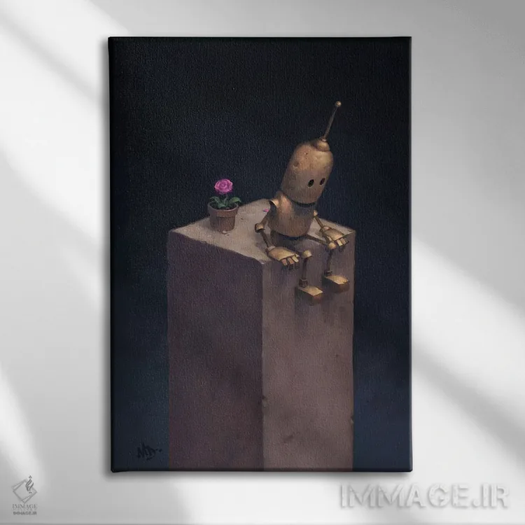 تابلو دکوراتیو پادشاهی اثر مت دیکسون - نمای روبهرو روی دیوار