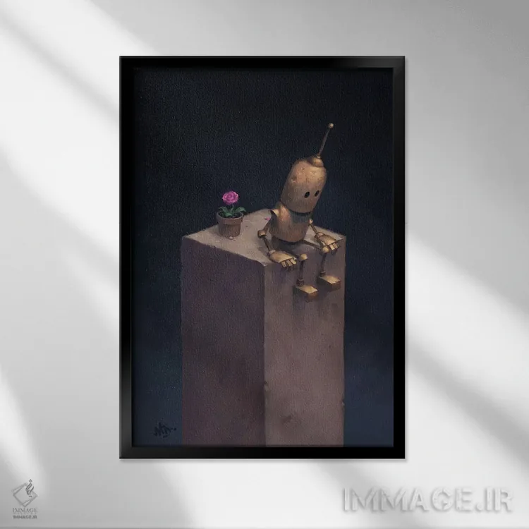 تابلو دکوراتیو پادشاهی اثر مت دیکسون - نمای قابدار مشکی