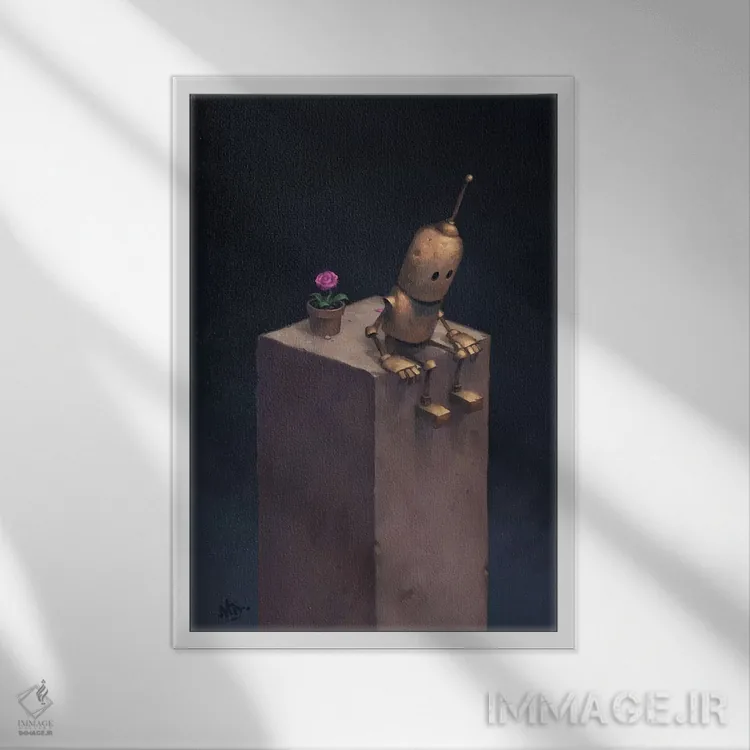 تابلو دکوراتیو پادشاهی اثر مت دیکسون - نمای قابدار سفید