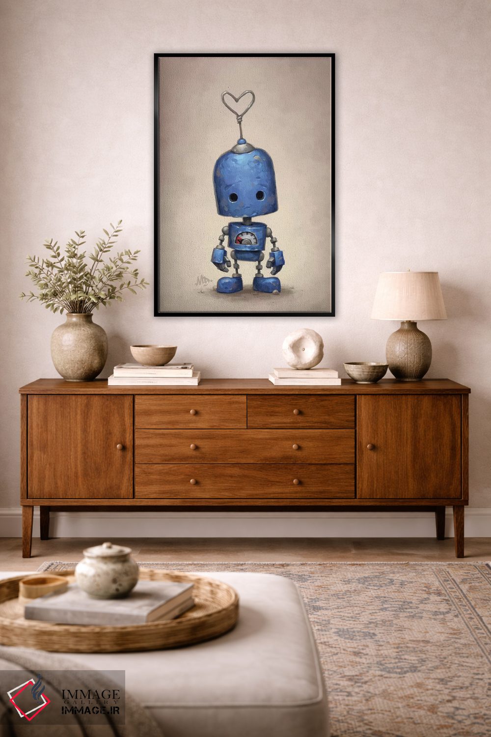 تابلو دکوراتیو آبی اثر مت دیکسون - D6B