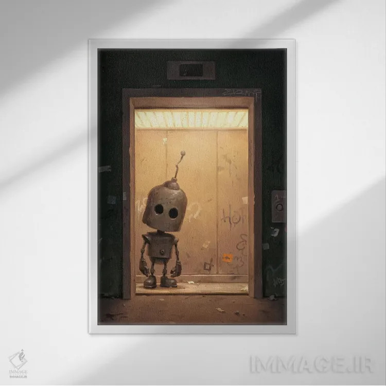 تابلو دکوراتیو دروازه اثر مت دیکسون - نمای قابدار سفید