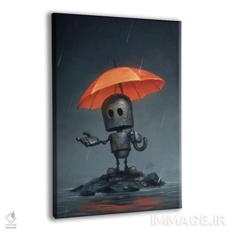 تابلو دکوراتیو فصل بارانی اثر مت دیکسون - نمای پرسپکتیو محصول