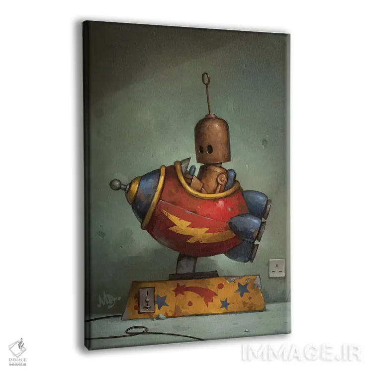 تابلو دکوراتیو رفتن با جسارت اثر مت دیکسون - نمای پرسپکتیو محصول