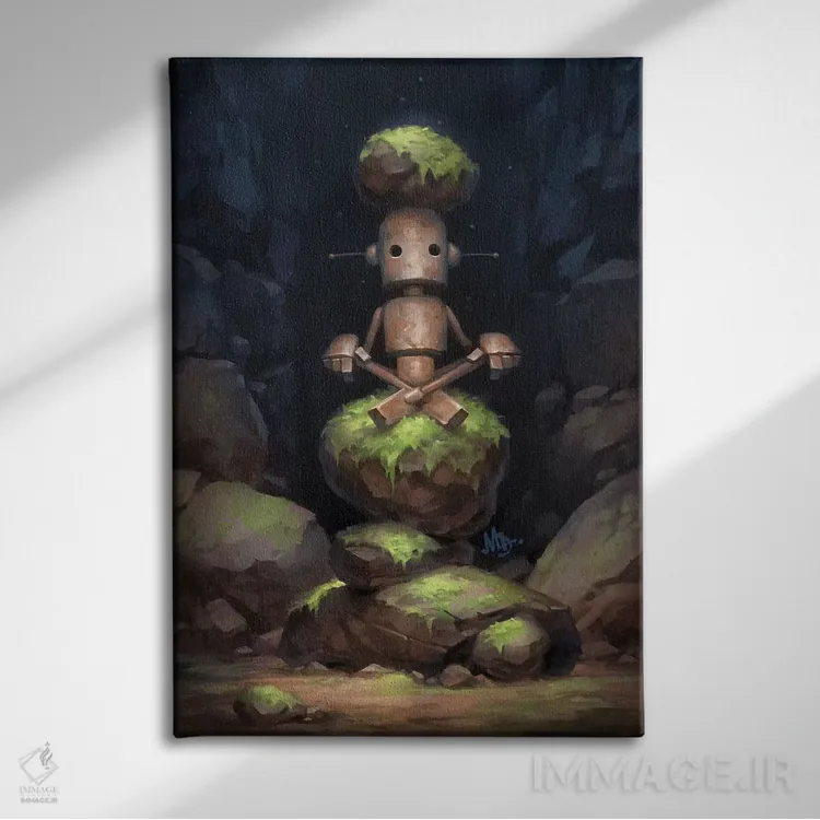 تابلو دکوراتیو توتم اثر مت دیکسون - نمای روبهرو روی دیوار