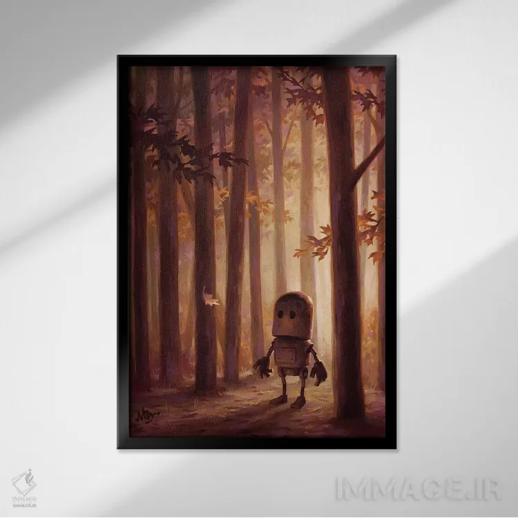 تابلو دکوراتیو آستانه اثر مت دیکسون - نمای قابدار مشکی