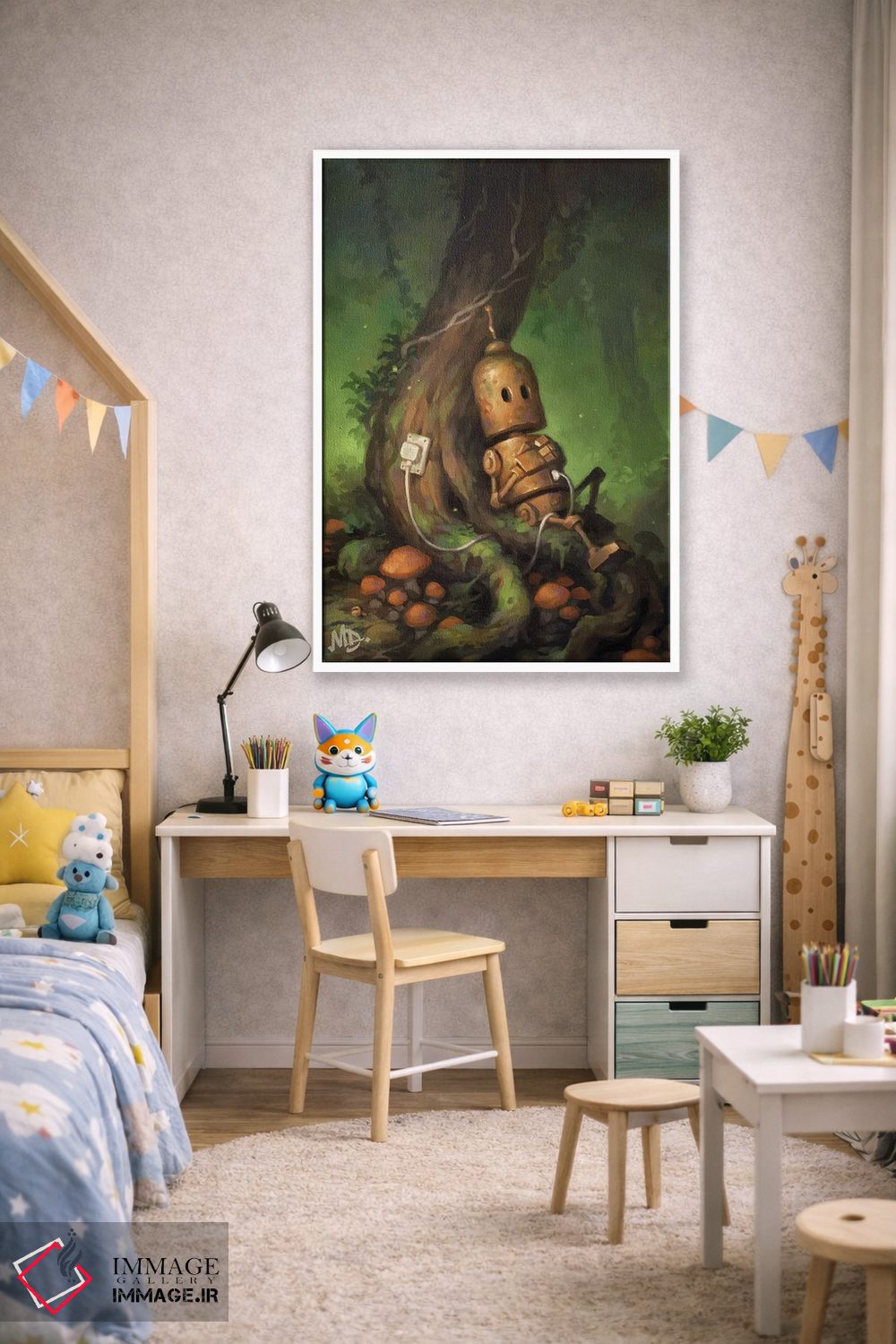 تابلو دکوراتیو در حال شارژ اثر مت دیکسون - D1W