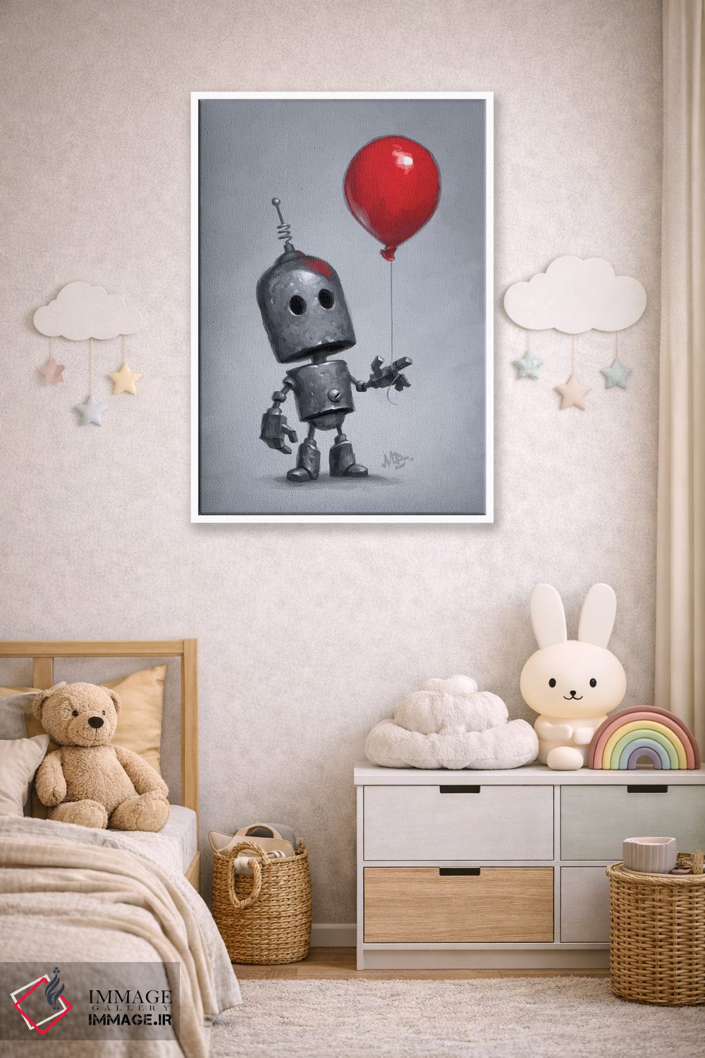 تابلو دکوراتیو بادکنک قرمز اثر مت دیکسون - D4W