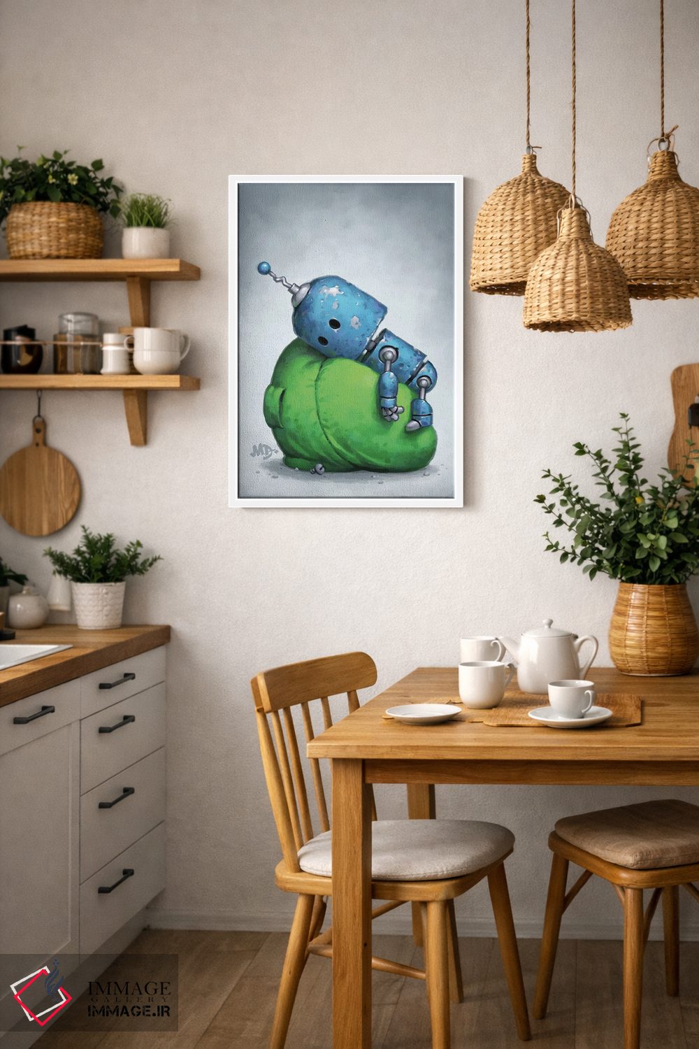 تابلو دکوراتیو باتری کم اثر مت دیکسون - D2W