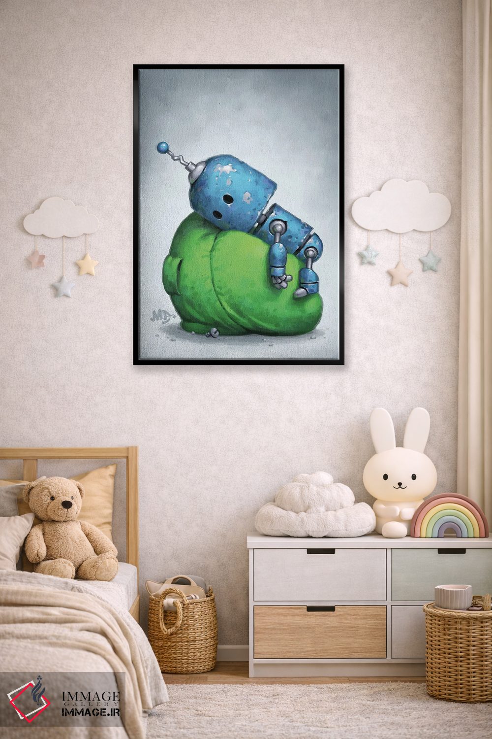 تابلو دکوراتیو باتری کم اثر مت دیکسون - D5B