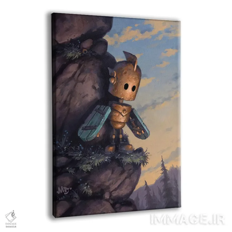 تابلو دکوراتیو یک گام کوچک اثر مت دیکسون - نمای پرسپکتیو محصول