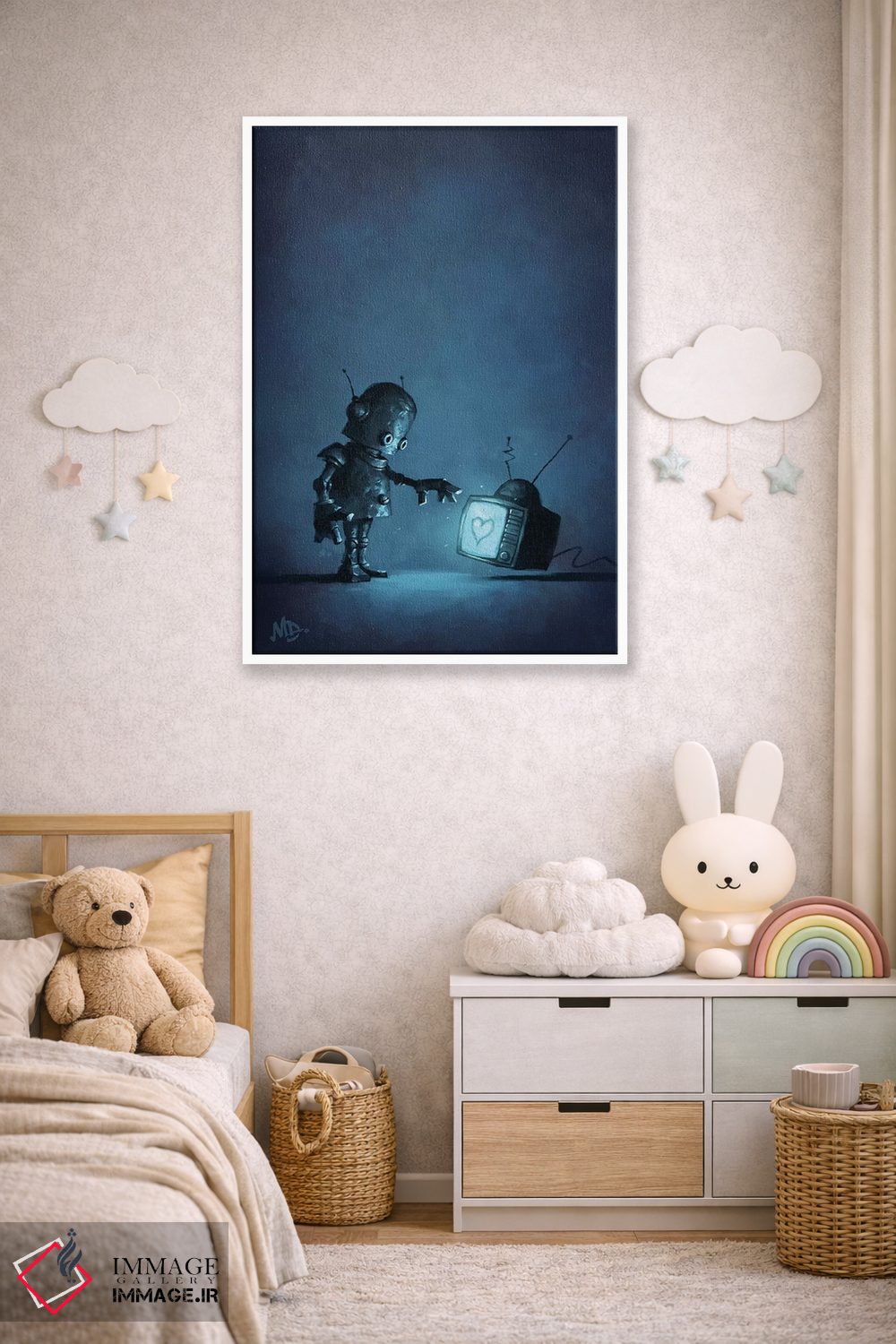 تابلو دکوراتیو تماس اثر مت دیکسون - D4W