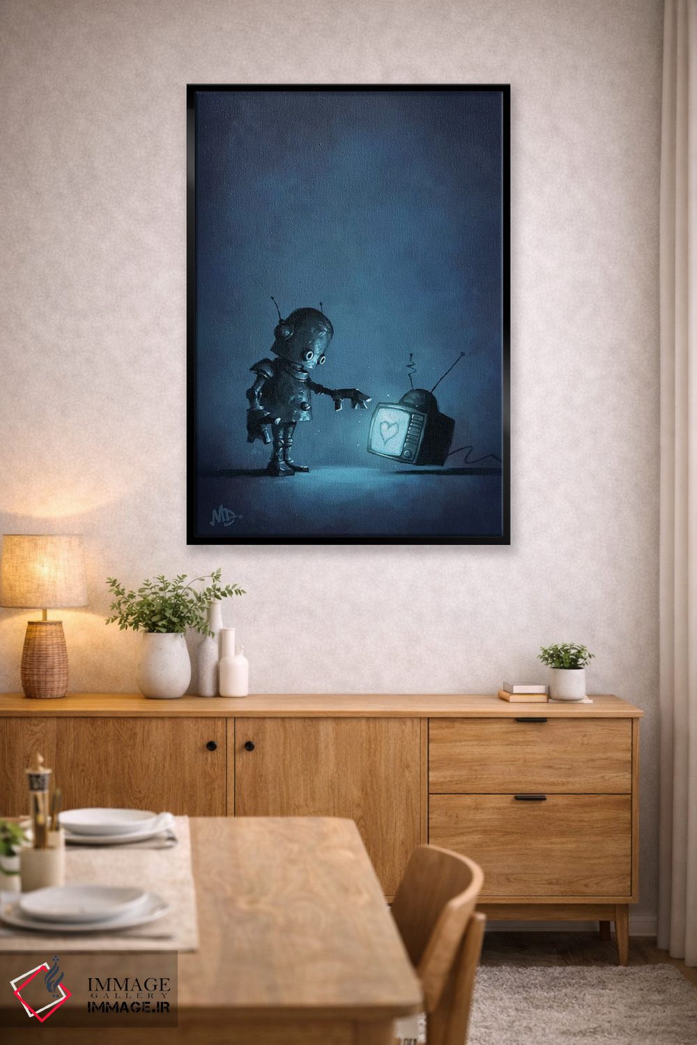 تابلو دکوراتیو تماس اثر مت دیکسون - D6B