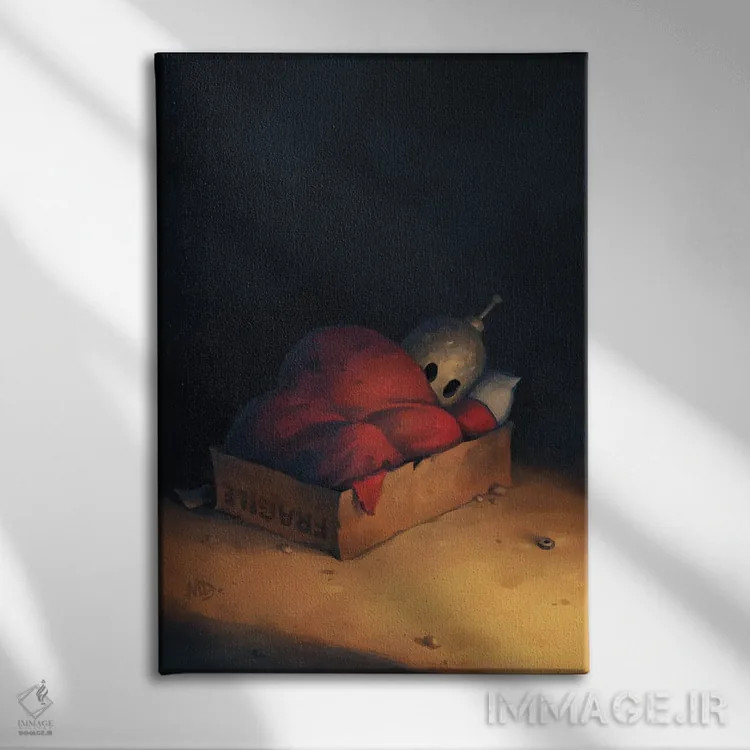 تابلو دکوراتیو شکننده اثر مت دیکسون - نمای روبهرو روی دیوار