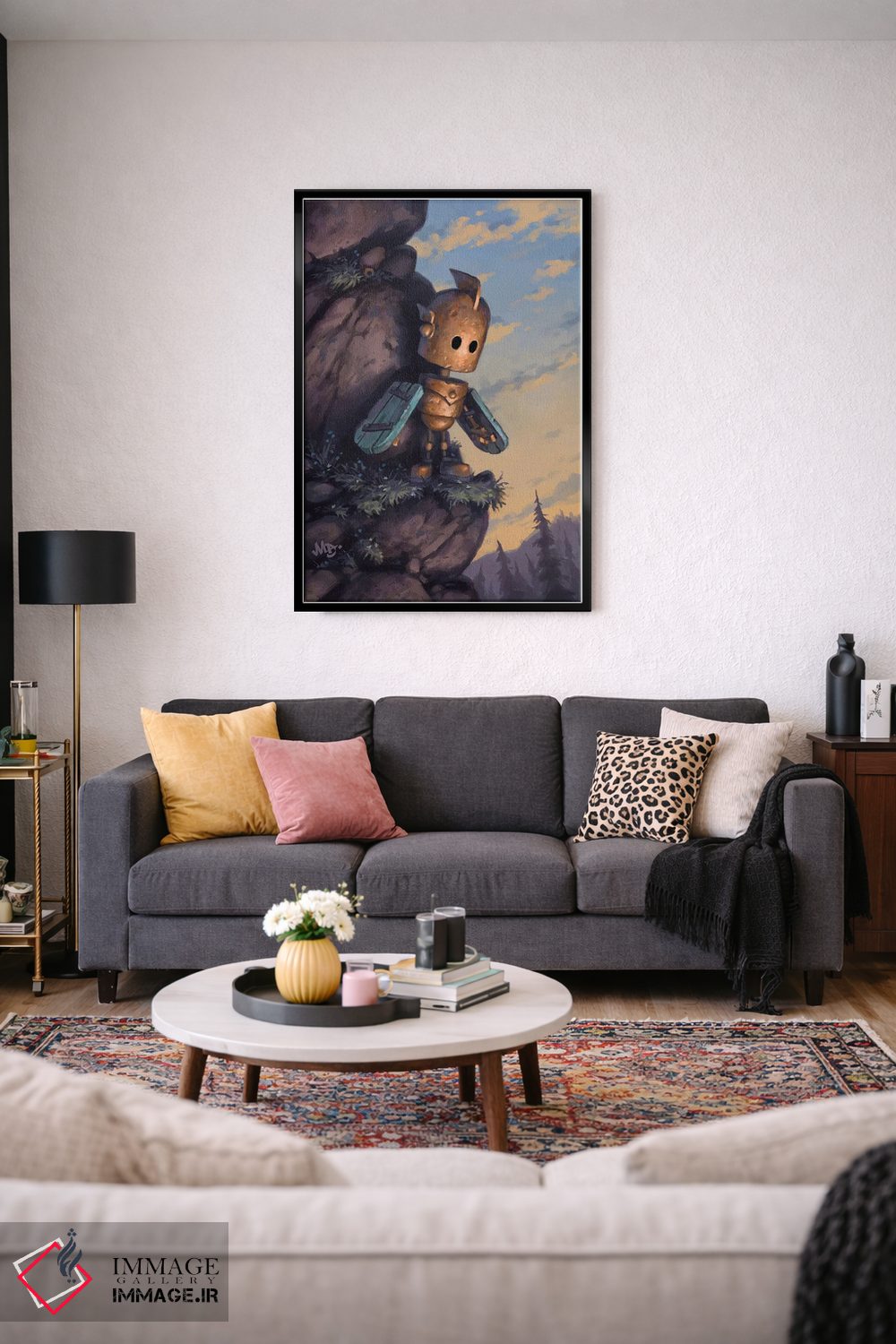 تابلو دکوراتیو یک گام کوچک اثر مت دیکسون - D3B