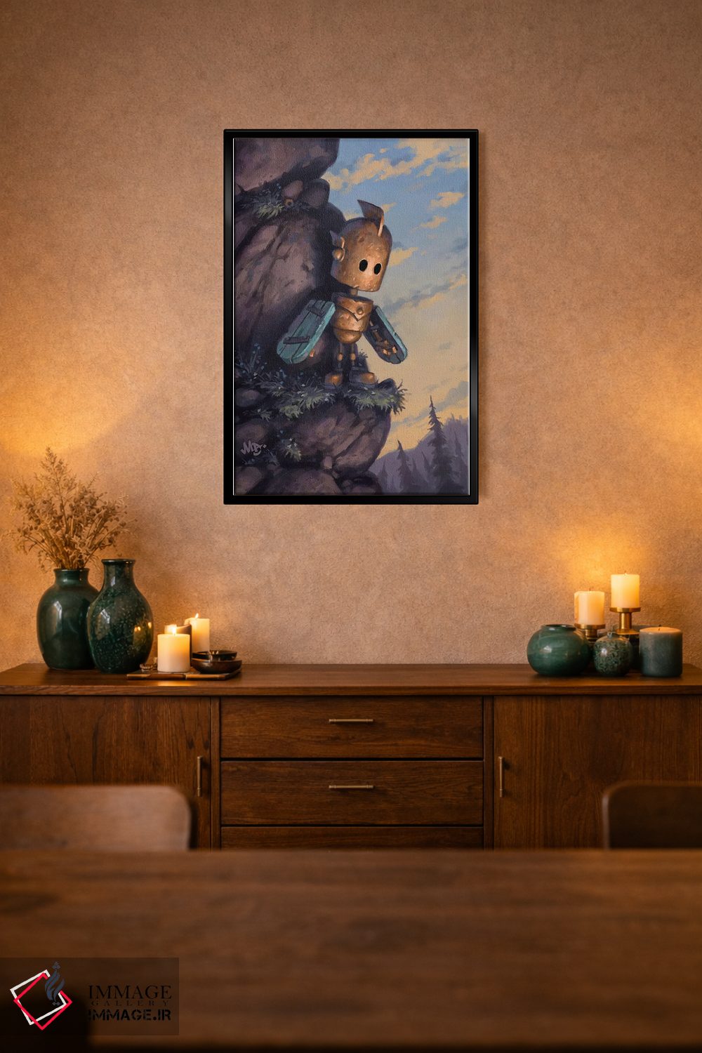 تابلو دکوراتیو یک گام کوچک اثر مت دیکسون - D2B