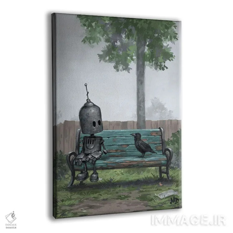 تابلو دکوراتیو بازجویی اثر مت دیکسون - نمای پرسپکتیو محصول