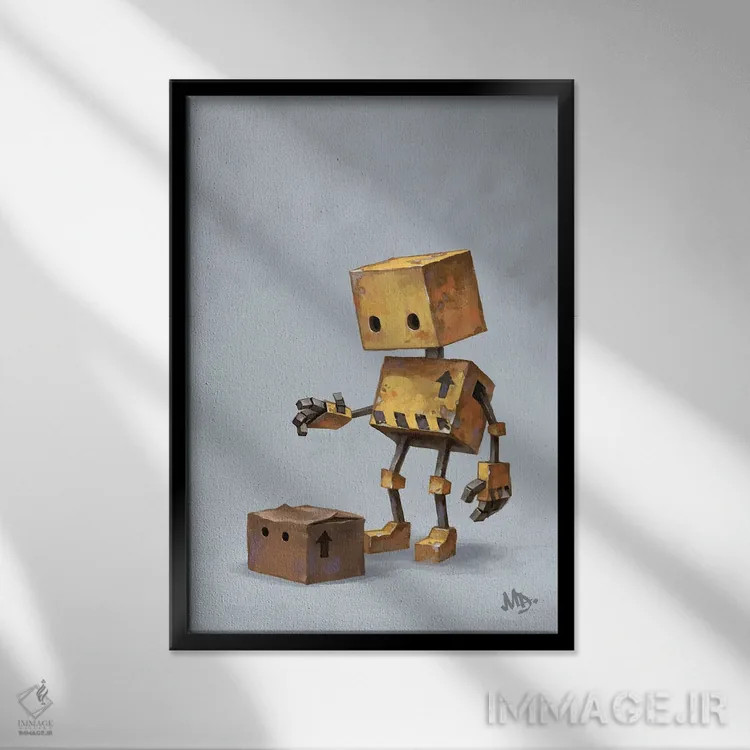 تابلو دکوراتیو شگفتی های پنهان اثر مت دیکسون - نمای قابدار مشکی