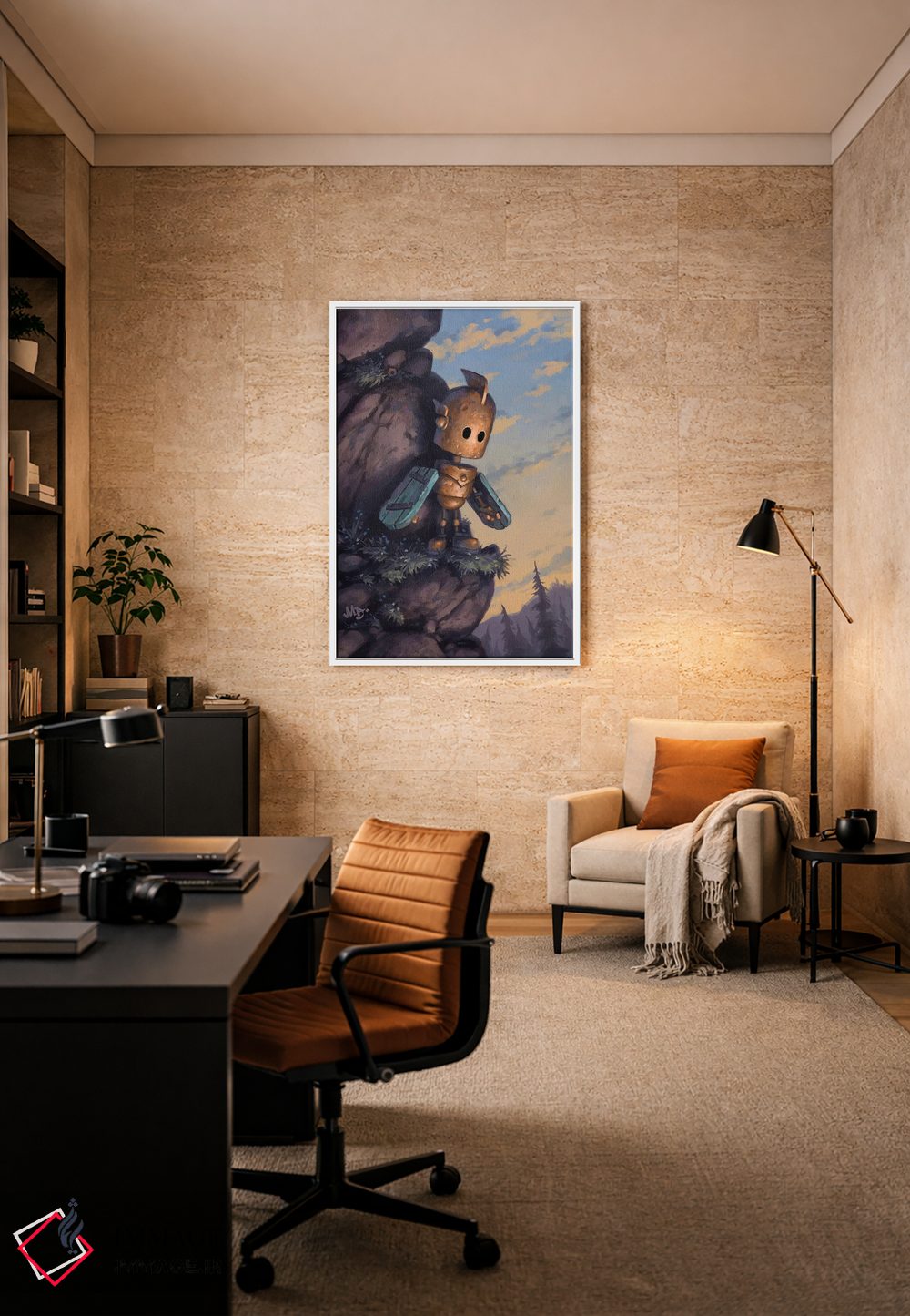 تابلو دکوراتیو یک گام کوچک اثر مت دیکسون - D5W