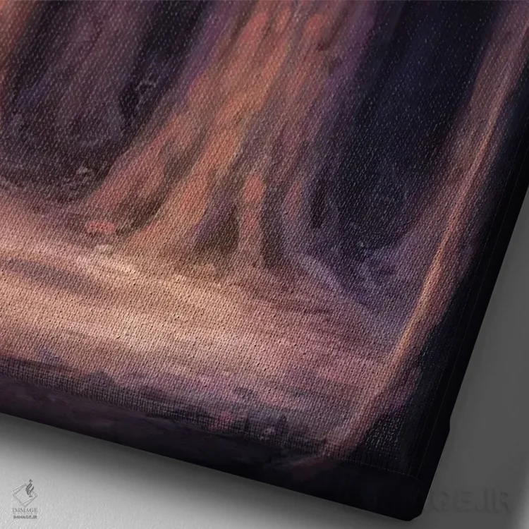 تابلو دکوراتیو شور سفر اثر مت دیکسون - نمای نزدیک بافت بوم