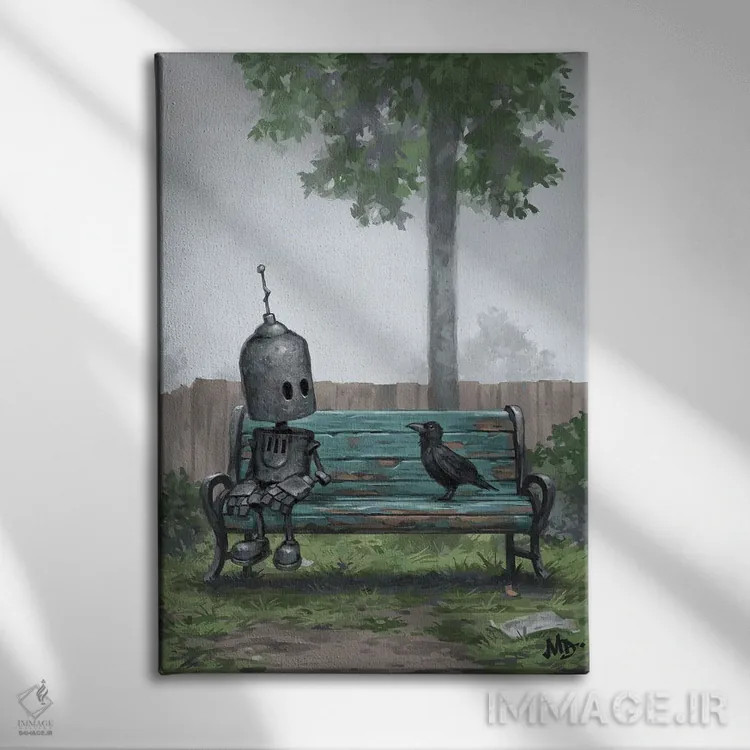 تابلو دکوراتیو بازجویی اثر مت دیکسون - نمای روبهرو روی دیوار