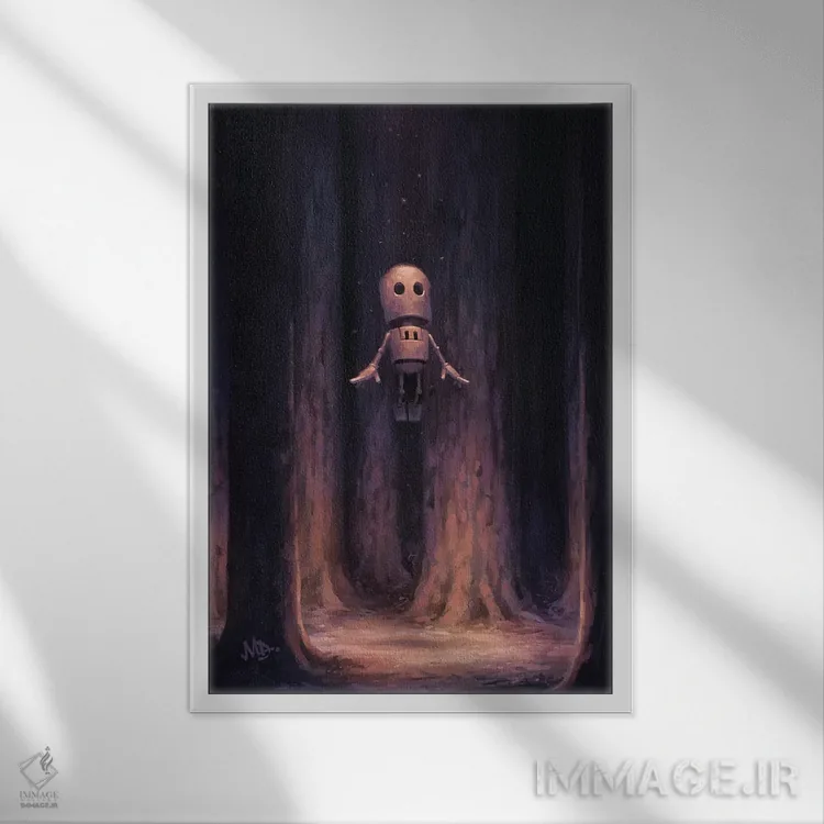 تابلو دکوراتیو شور سفر اثر مت دیکسون - نمای قابدار سفید