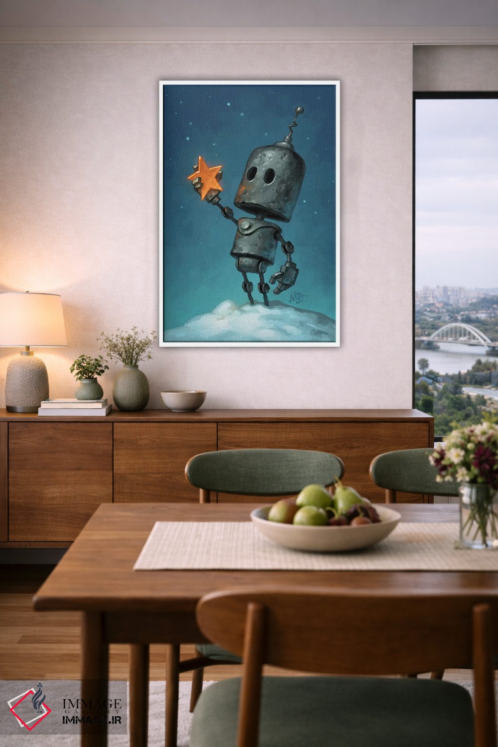 تابلو دکوراتیو بی جا اثر مت دیکسون - D5W